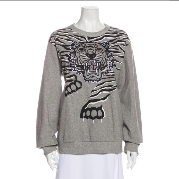 Kenzo Sweaters - KENZO / Graphic Print Crew Neck Sweater